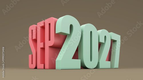 New Year 2027 Creative Design Concept - 3D Rendered Image
