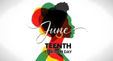 Juneteenth freedom day celebration a vibrant and colorful abstract design