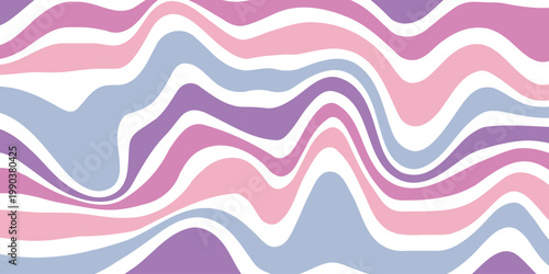 Pastel wavy stripes pattern with soft colors abstract lavender horizontal