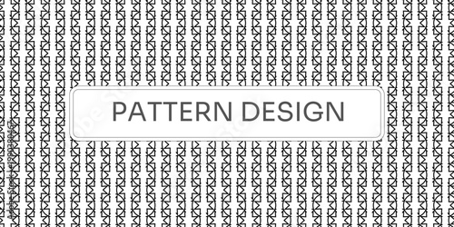 Monochrome black geometric vector wallpaper featuring a seamless binary code pattern for an abstract textile art backdrop design