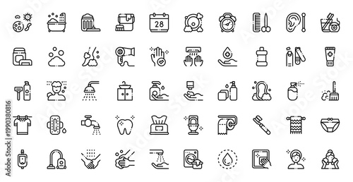 Hygiene Routine Morning Icon