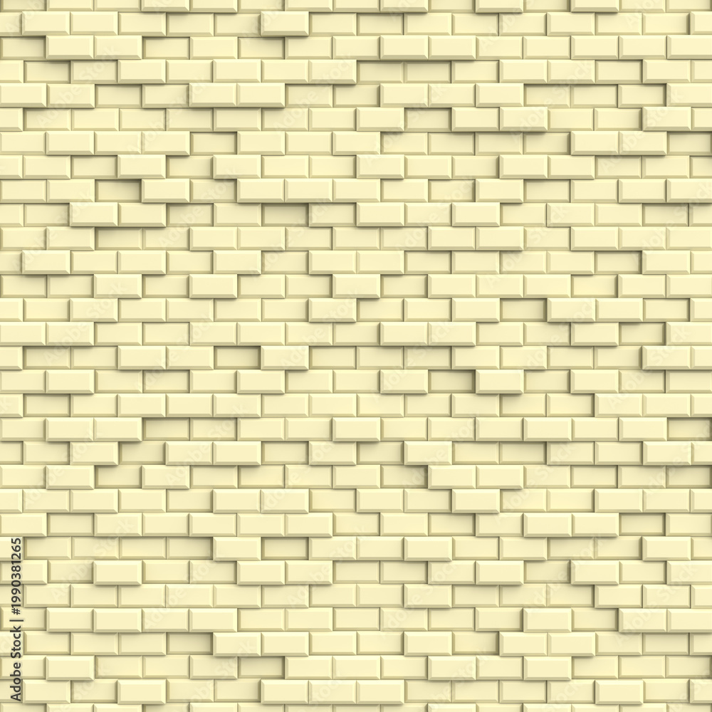 Naklejka premium Abstract background of modern brick wall. 3D background. 3D illustration.