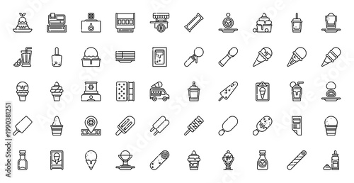 Ice Cream Shop Parlor Icon