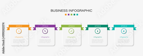 Steps infographic design. Business infographic design template with 4 options, steps or processes. Four section infographic. Infographic design template with place for your data. 