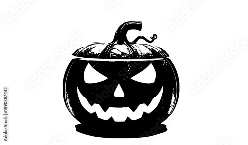 3D Halloween Pumpkin with Glowing Jack O Lantern Face and Removable Lid