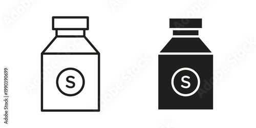 Solvent icon symbol vector elements for infographic web. EPS10