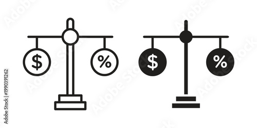 Taxes icon symbol vector elements for infographic web. EPS10