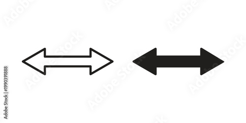 Two side icon symbol vector elements for infographic web. EPS10