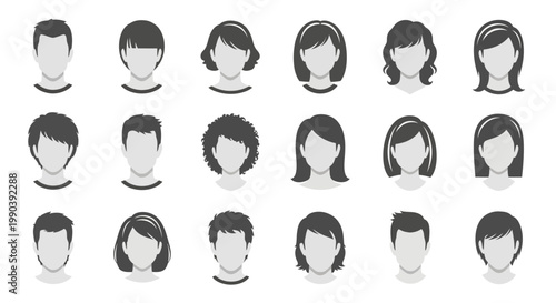 Diverse group of people faces.