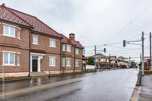 Street view of Kitakata Otazuki,  Important Preservation Districts for Groups of Traditional Buildings, Japan