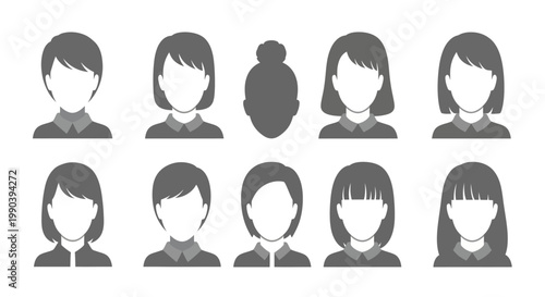 Group of Diverse People Faces.