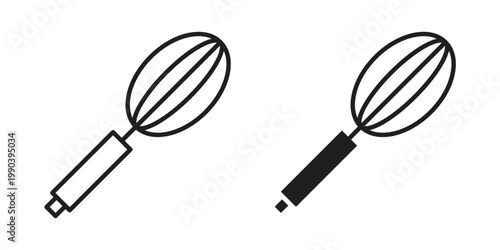 Whisk icon symbol vector elements for infographic web. EPS10