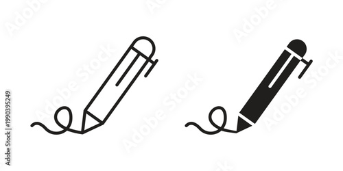 Write icon symbol vector elements for infographic web. EPS10