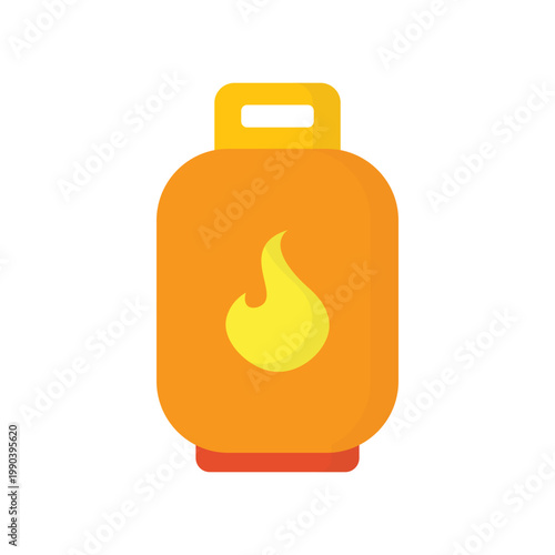 Gas Cylinder vector illustration on a white background