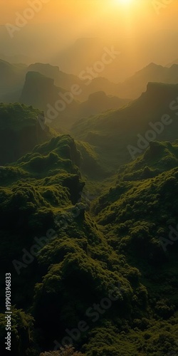 Verdant expanse rendered as dark whispers against a gentle dawn glow, a textural map,  minimalism,  serene