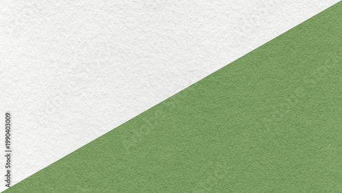 White paper texture two color background with sage green diagonal split and copy space for template, banner, presentation