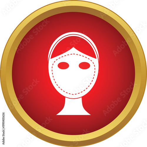 Woman preparing for facial plastic surgery with dotted lines on her face