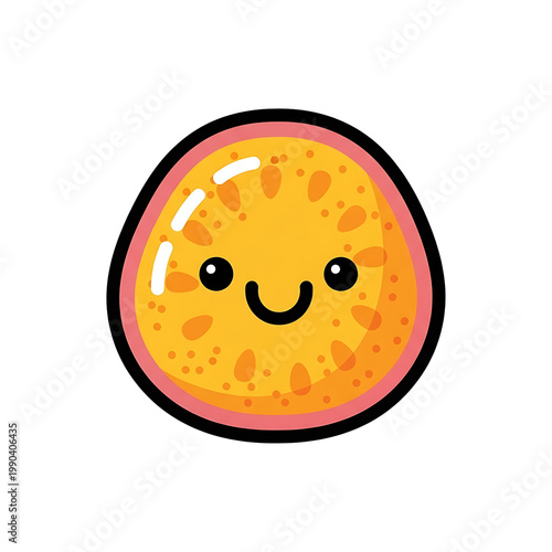 Cute fruit character.