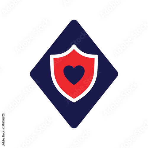 Free Download Heart Shield Security Vector Icon for Healthcare and Protection Concepts - GFXLoad