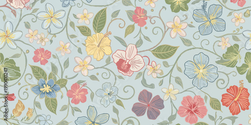 Abstract Geometric Batik Motif Inspired by Traditional Indonesian Textile Art