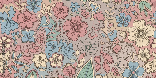 Elegant Batik Pattern Illustration with Detailed Ethnic Decoration for Fashion Design