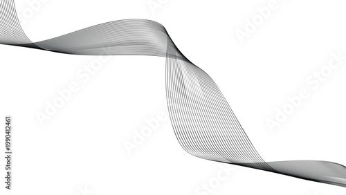 white ribbon isolated on white background