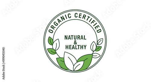 Photos Organic Certified Natural Healthy Logo.