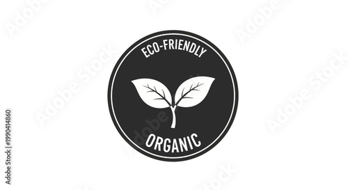 Eco friendly organic leaf logo symbol.