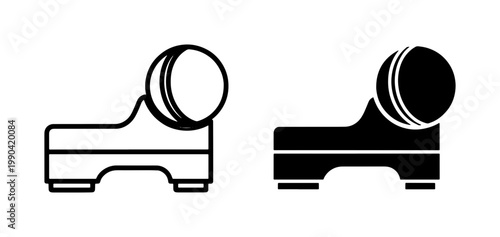 Red Dot Sight Reflex Weapon Scope Icon Set