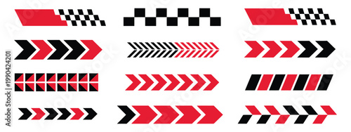 Car Bike Truck Racing Icons Motorsport Sport Stripes Checkered Flag Drift Labels Vector Illustration Design Isolated Background