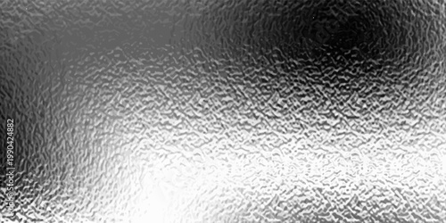 Shiny foil or silver metallic pattern. Texture of transparent, matte white and grey frosted glass, blur effect. Stained glass decorative background with glitter effect. Vector illustration