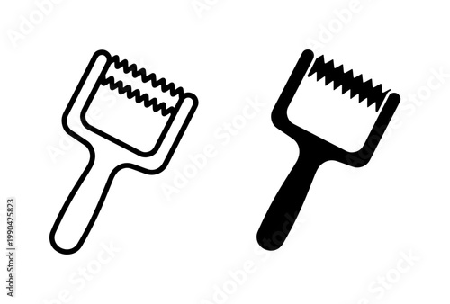 Dermaroller Icon Set for Skin Care and Microneedling Therapy