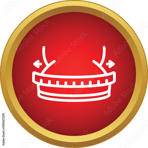 Body measurements changing with measuring tape showing weight loss concept