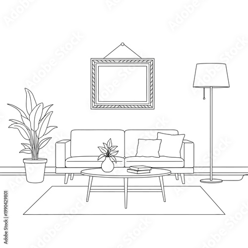 Modern Living Room Furniture Interior Design.