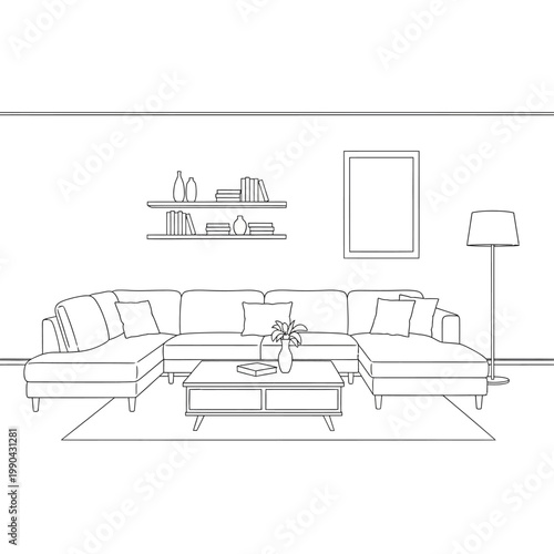 Modern Sectional Sofa Furniture.