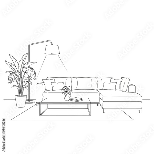 Modern Sectional Sofa Furniture Design.