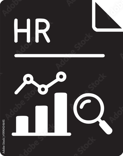 HR, human resources, business, management, icon, vector, black