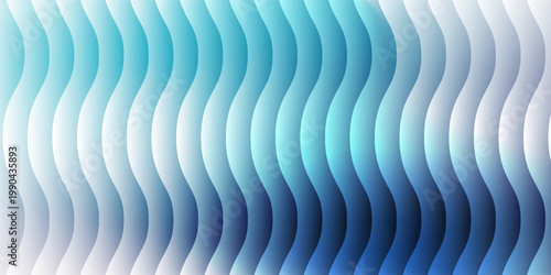Blue gradient distortion with vertical ripple texture, frosted glass effect and icy reeded lines. Minimal blur surface with cool tones and subtle wave pattern. Vector illustration