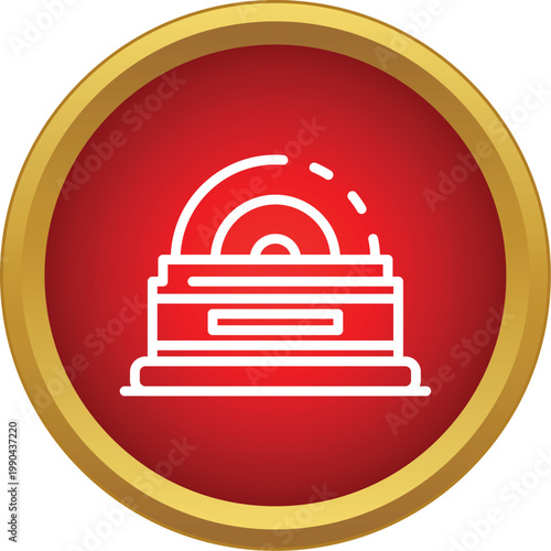 Bell icon indicating a notification, alarm, or call for service