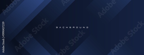 Dark blue background with modern business concept for presentation design
