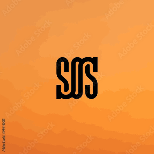 Modern Stylized SOS Logo Design.