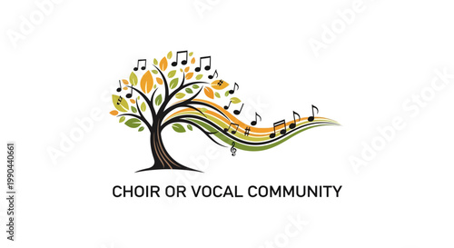 Tree of Music and Community Symbol.