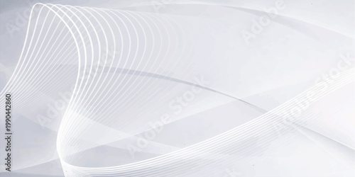 White paper background with soft fabric texture and subtle wave lines in a clean modern design