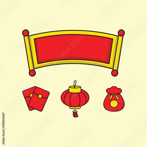 Chinese new year element