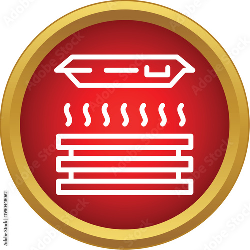 Warming food on a grill using an infrared heater