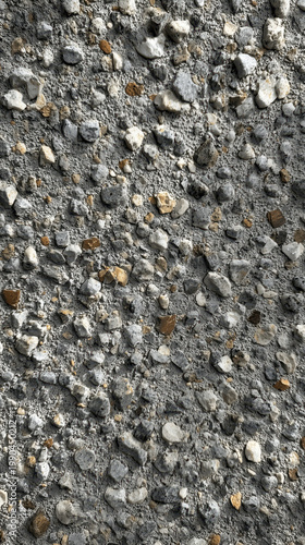 Rough gray concrete texture with gravel stone surface showing natural pattern and gritty abstract background