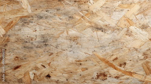 Unfinished wood panel texture, rough beige wood surface with grain and stain