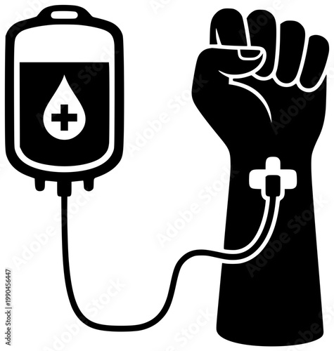 blood illustration transfusion silhouette medical logo health icon donation outline donor hospital medicine clinic donate patient plasma red healthcare shape heart vector graphic background