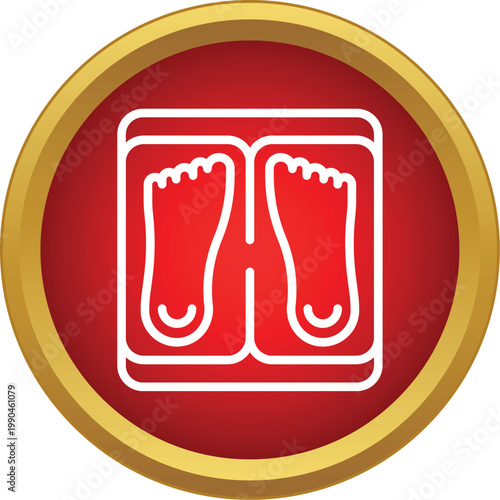 Person standing on a bathroom scale measuring body weight for fitness and health monitoring