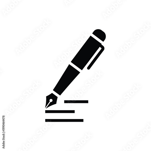 Black pen writing on paper.